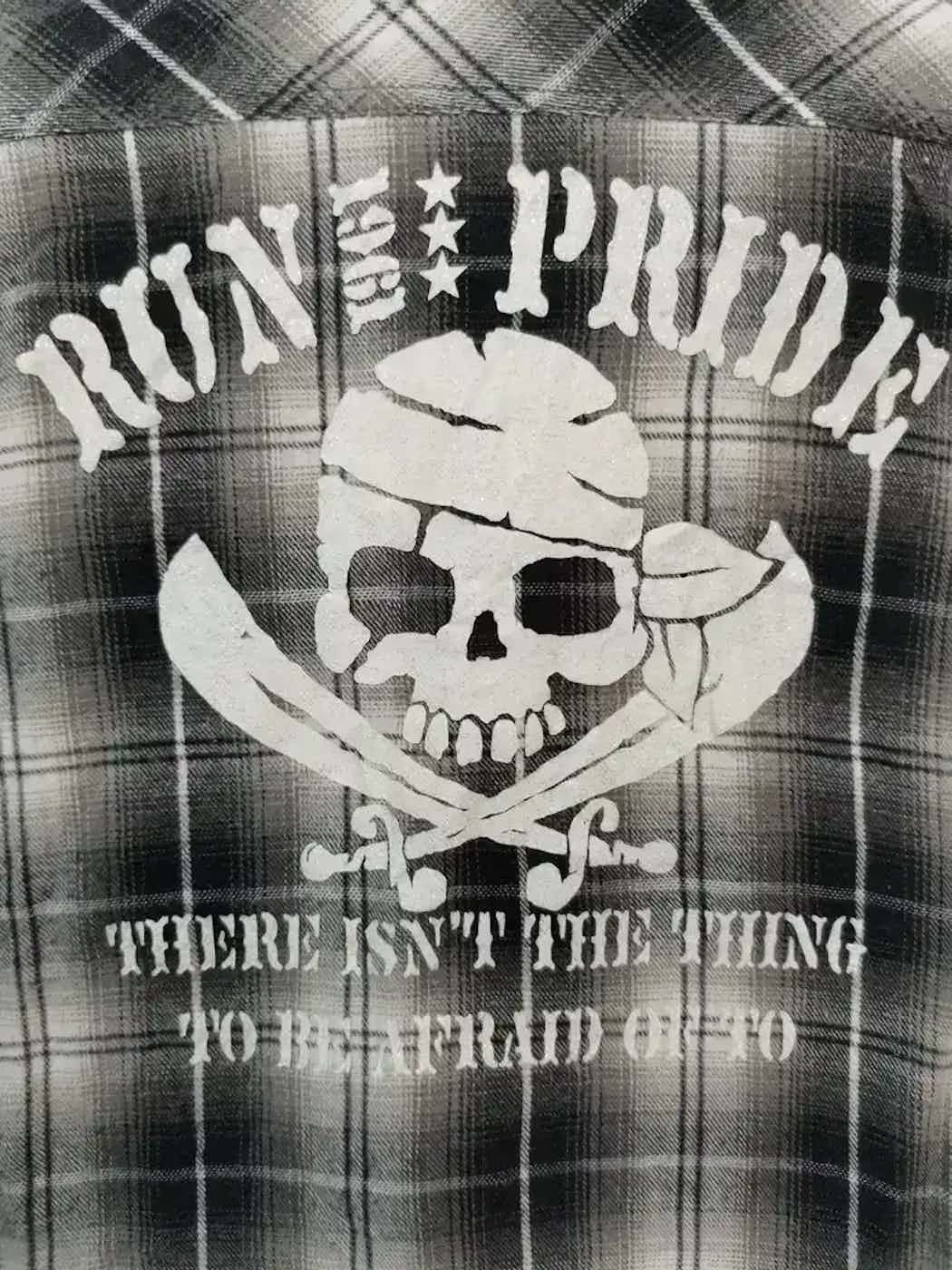Flannel Vintage Run Pride Skull Big Logo Flannel Size US S / EU 44-46 / 1 - 5 Thumbnail