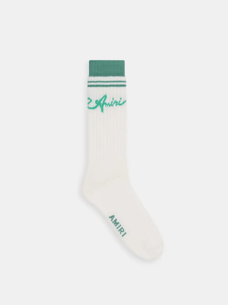 Amiri o1s1wg110825 Size: OS / Wave Socks in White Size ONE SIZE - 1 Thumbnail