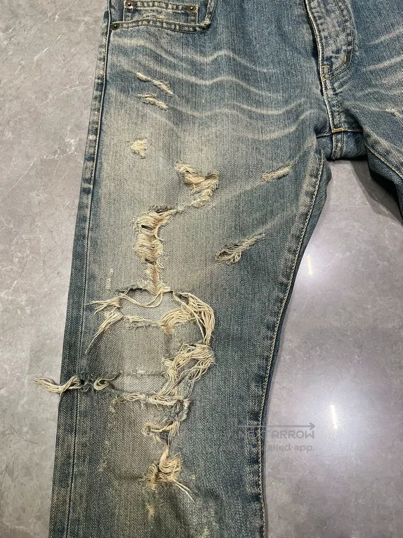 Saint Laurent Paris Saint Laurent Paris Ripped denim jeans Size US 31 - 5 Thumbnail
