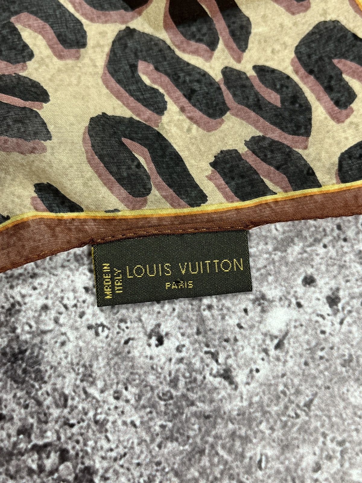 Designer × Louis Vuitton Louis Vuitton Monogram Brown Silk Scarf Size ONE SIZE - 5 Thumbnail