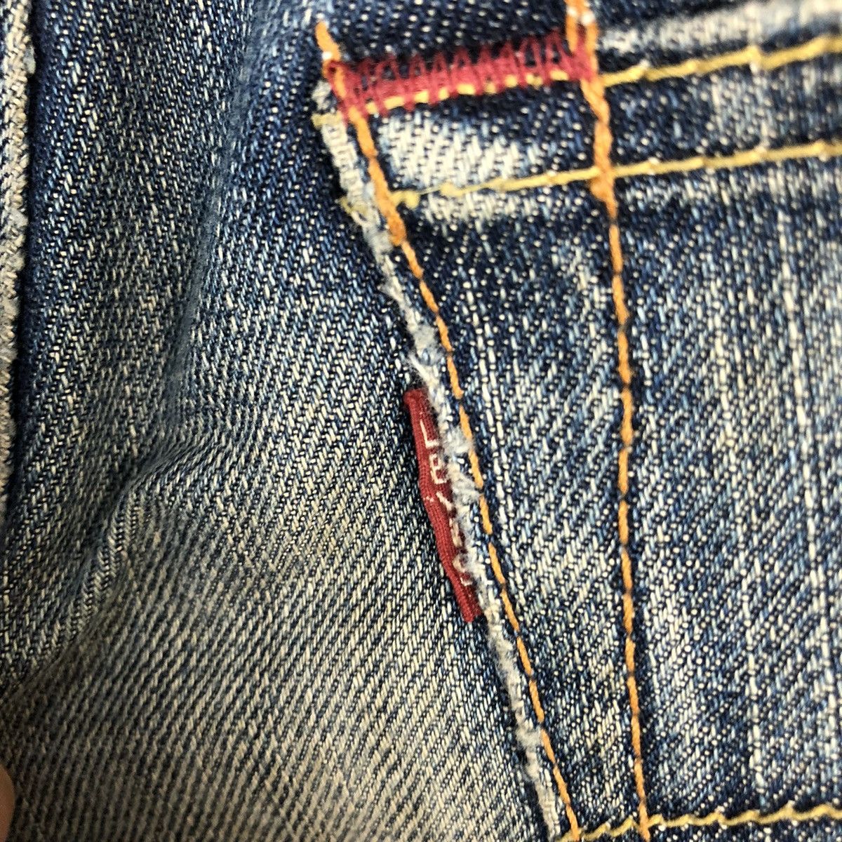 Levi's 707 Levis Blue vintage ripped Distressed Denim Pants #A588 Size US 29 - 23 Thumbnail