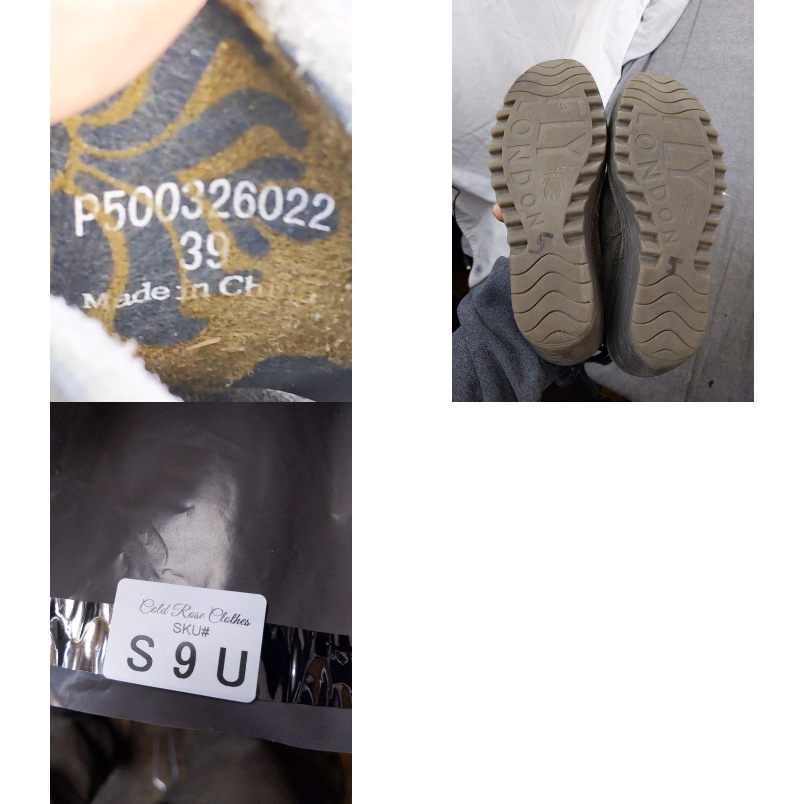 Fly London FLY London Boots Womens 8 Gray Suede Ankle Wedge Lace Up Yama Booties Size US 8 / IT 38 - 8 Thumbnail