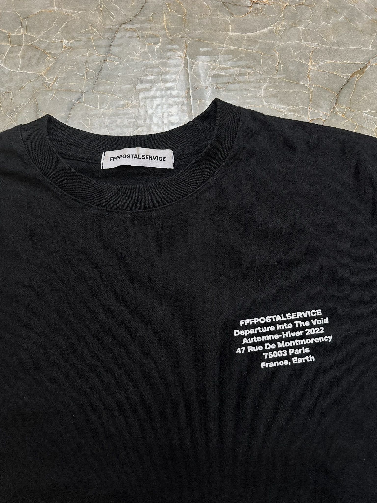 FFFPOSTALSERVICE AW22 Departure Into The Void Tee Size US XL / EU 56 / 4 - 5 Thumbnail