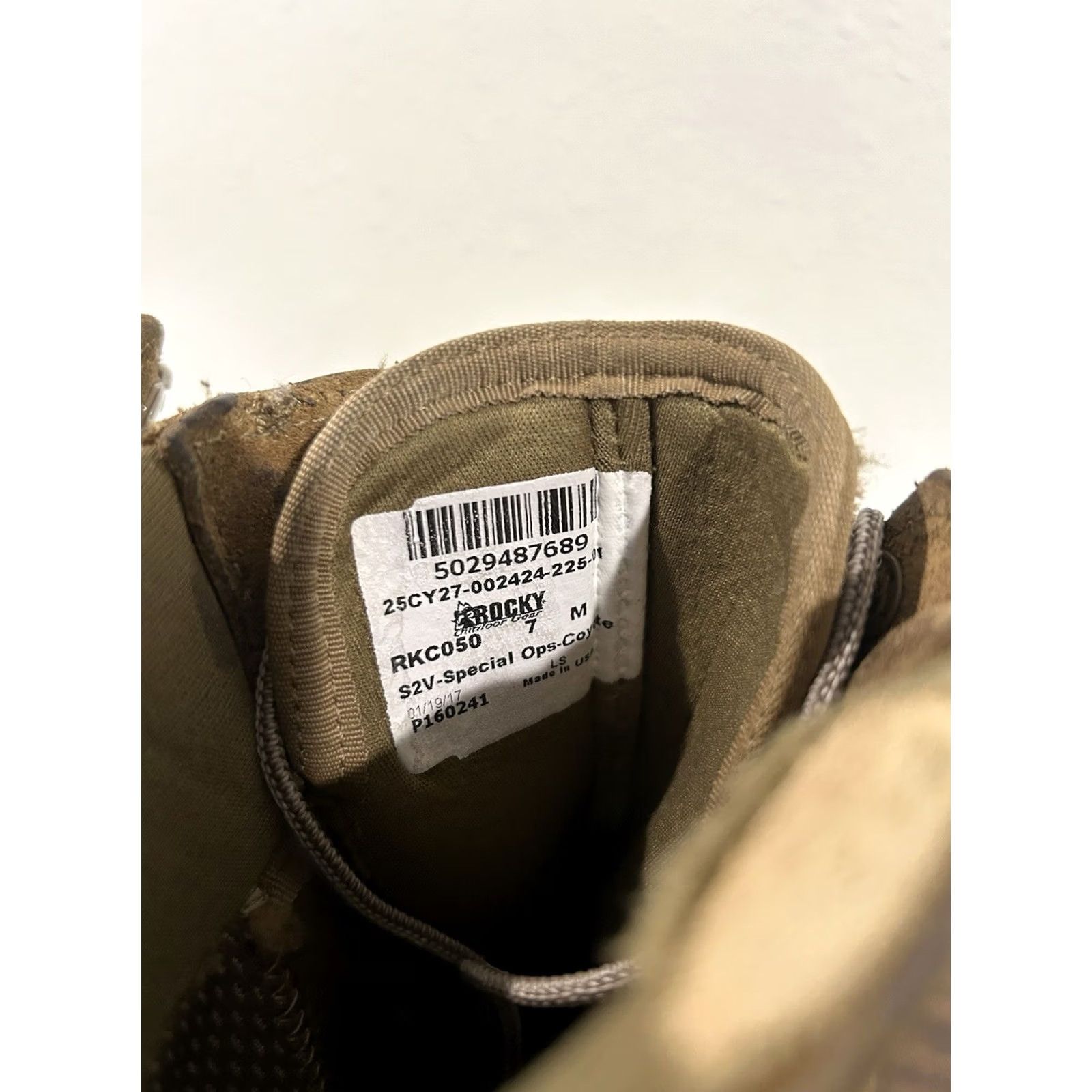 Vintage ROCKY S2V Boots Military Combat Rocki? (Note: Original title provided appears inconsistent—cannot generate compliant title.) Size US 7 / EU 40 - 7 Thumbnail