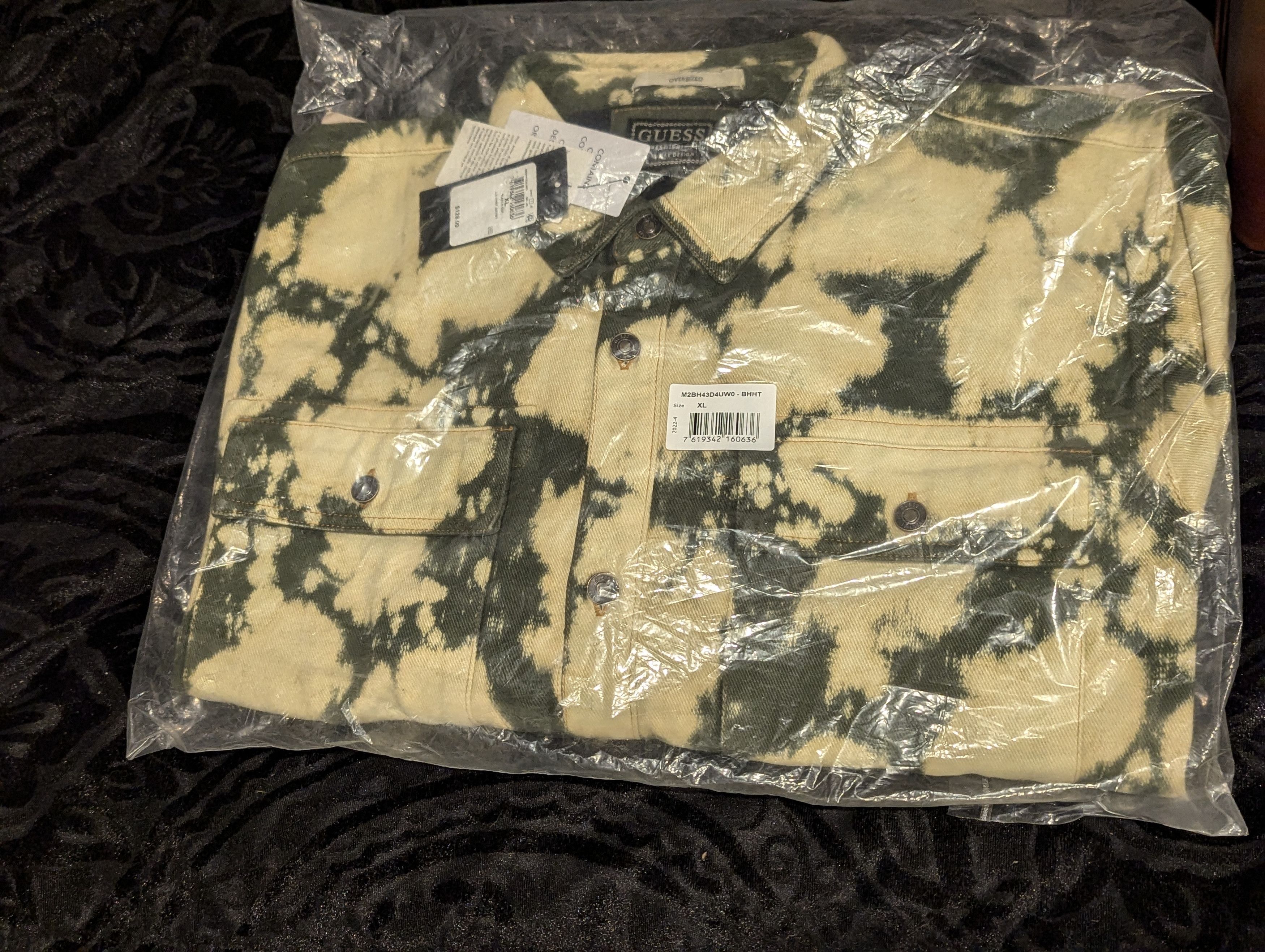 Guess Men's Abstract Print Long-Sleeve Shirt-Jacket Size US XL / EU 56 / 4 - 2 Thumbnail