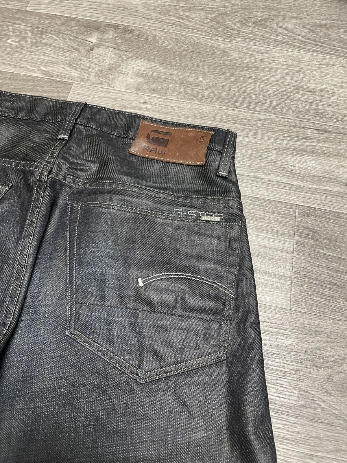 G-Star 32/32 Vintage G-Star Raw 3301 Straight Washed Denim Jeans Size US 32 / EU 48 - 24 Thumbnail
