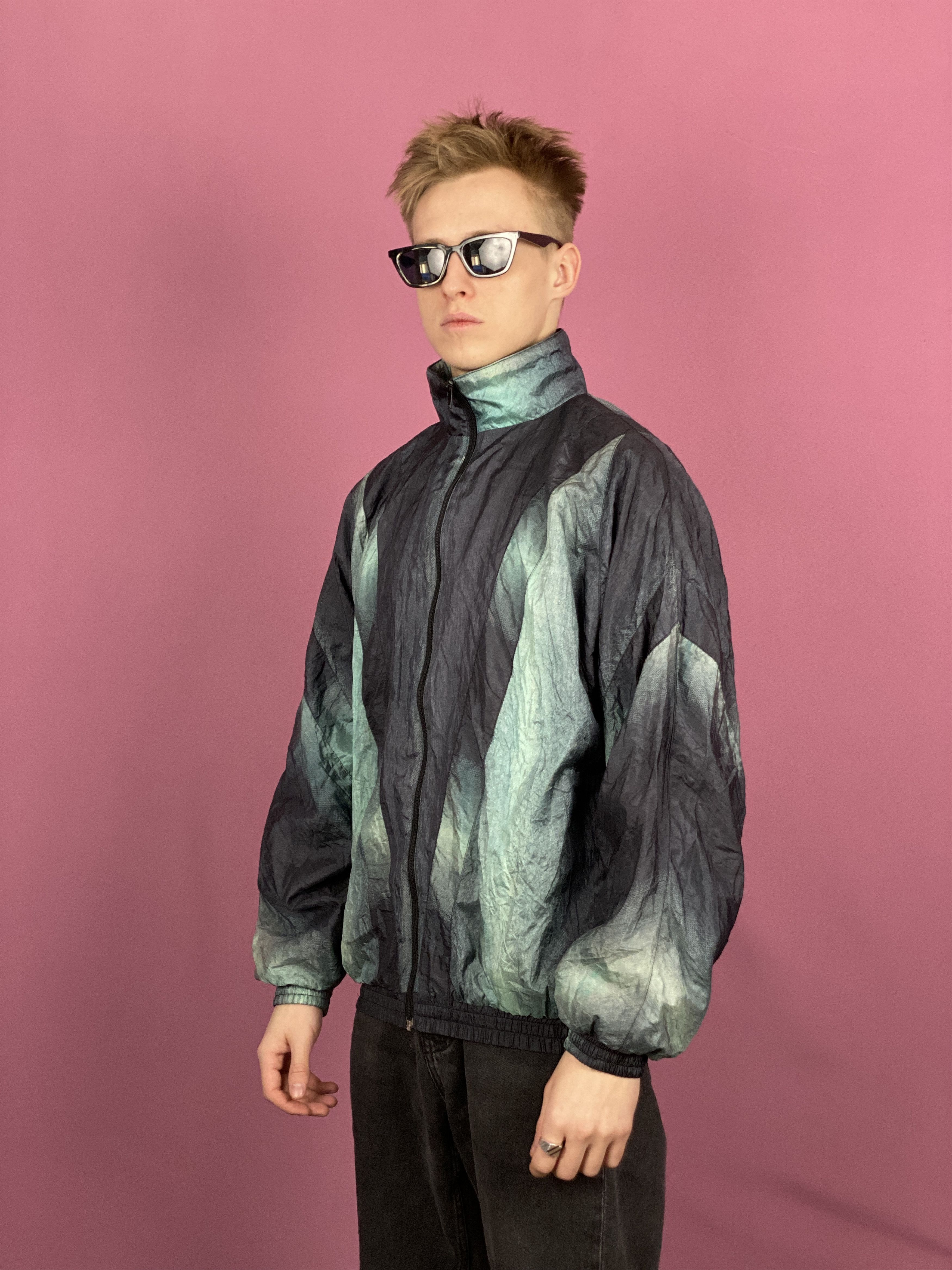 Vintage 90s Sport Star Vintage Men's Windbreaker Jacket - M Size US M / EU 48-50 / 2 - 2 Thumbnail