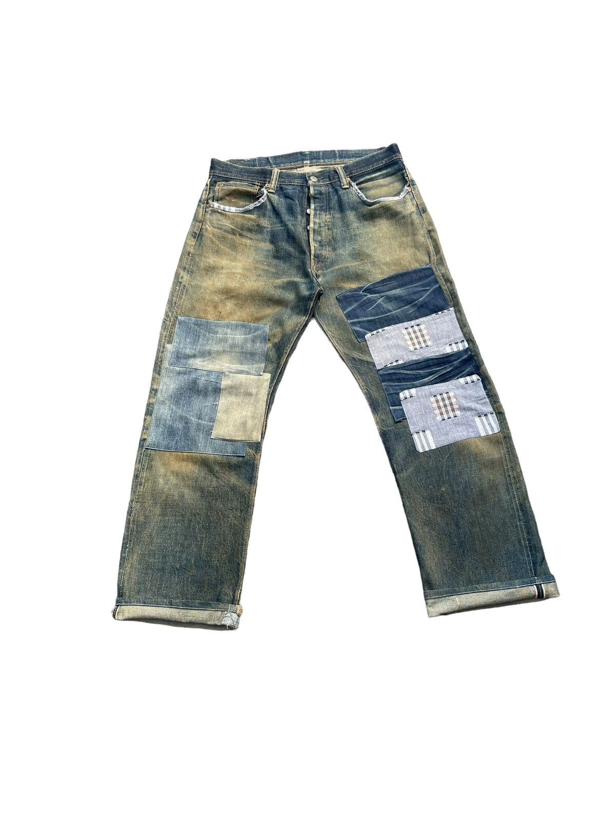 Japanese Brand × Vintage Vintage Gleem Selvedge Distresed Denim Size US 34 / EU 50 - 1 Thumbnail