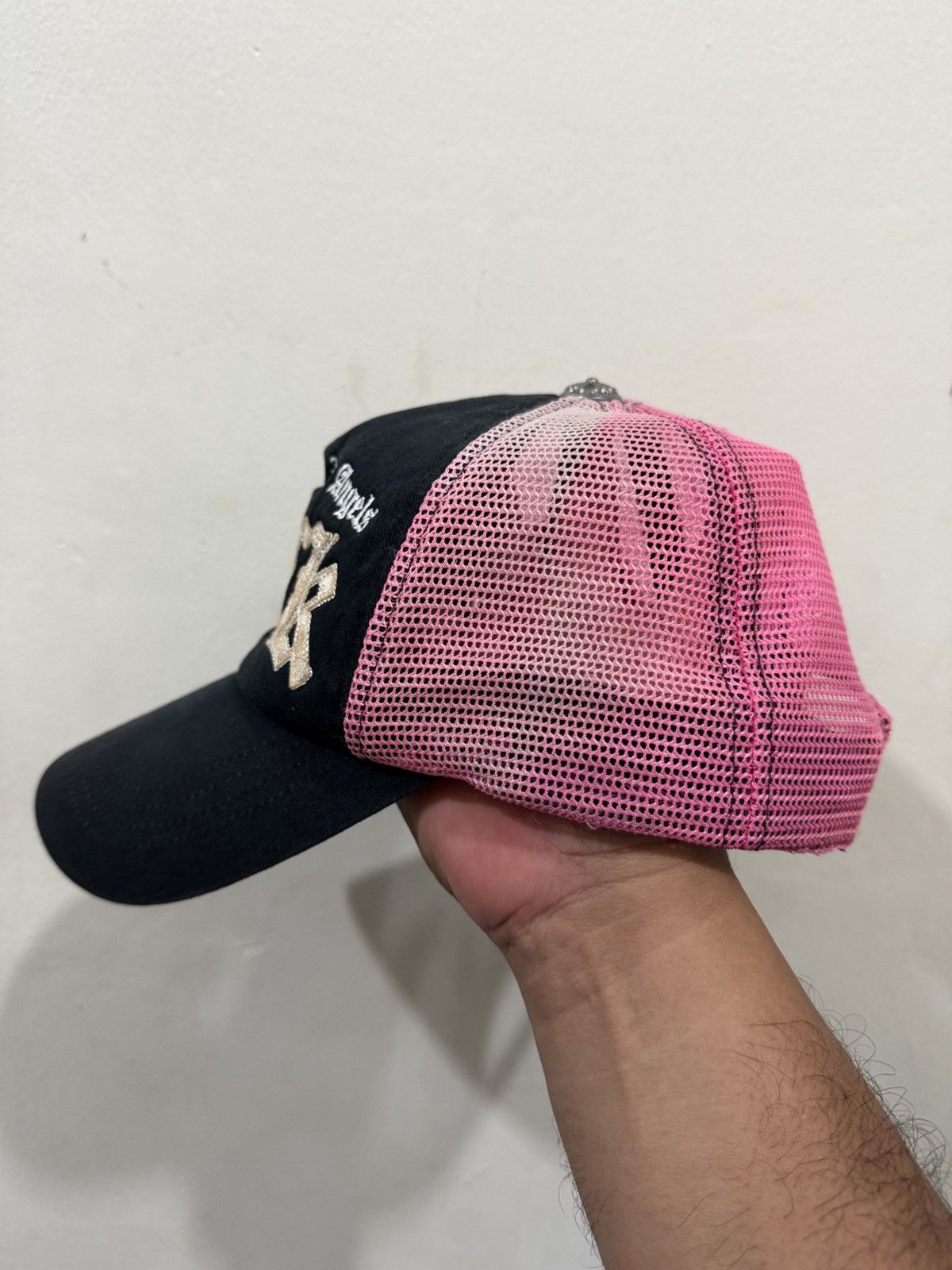 Japanese Brand Slangy Fr L.A CH PARODY Trucker Hat Size ONE SIZE - 5 Thumbnail