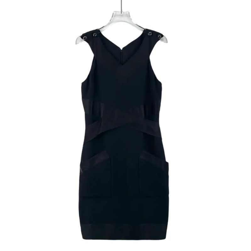 Chanel Chanel Black Silk Dress for Women 0089 Size XS / US 0-2 / IT 36-38 - 1 Thumbnail