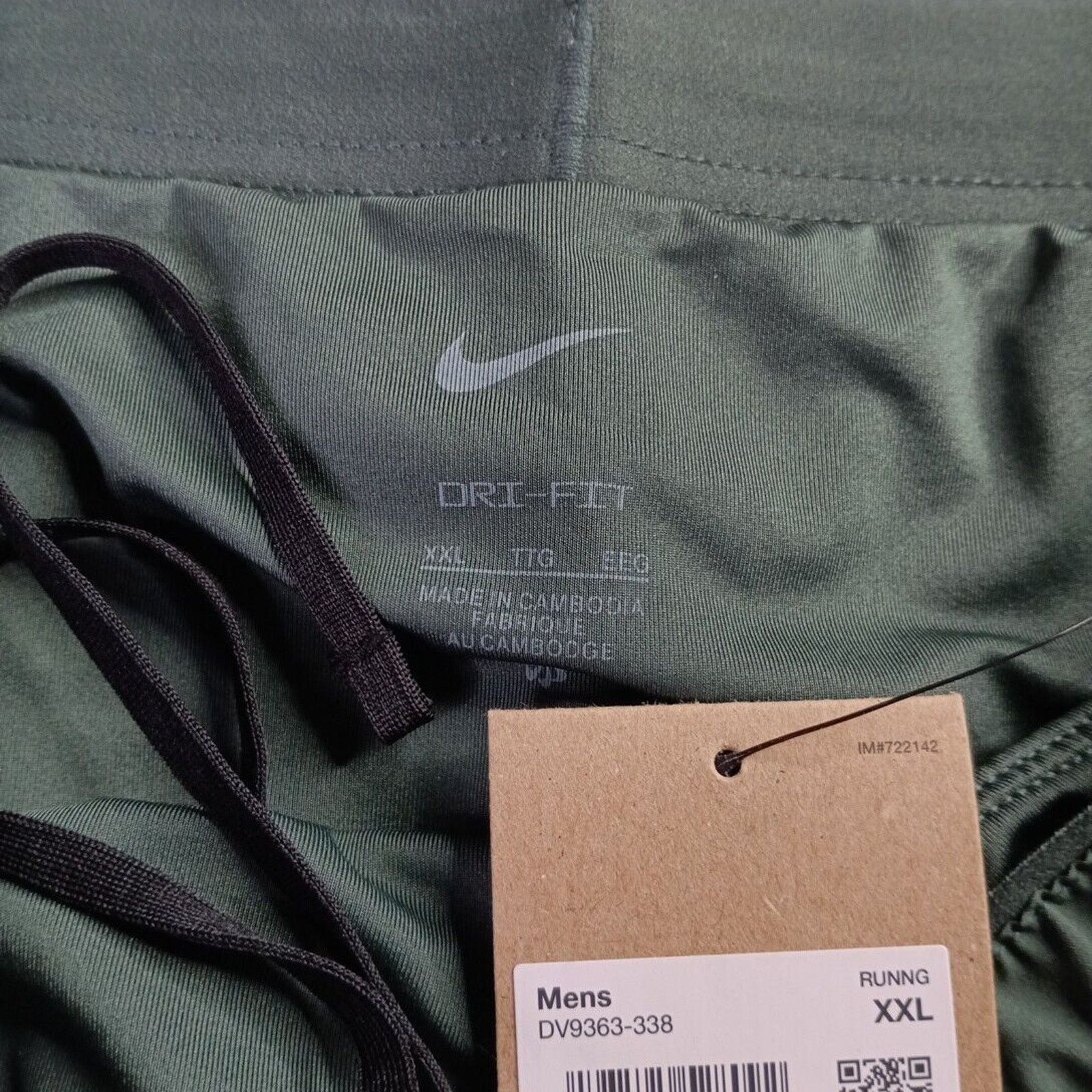 Nike Nike CMen's Dri-Fit 5” Brief Lined Shorts Green Size 2XL XXL Size US 40 / EU 56 - 3 Thumbnail