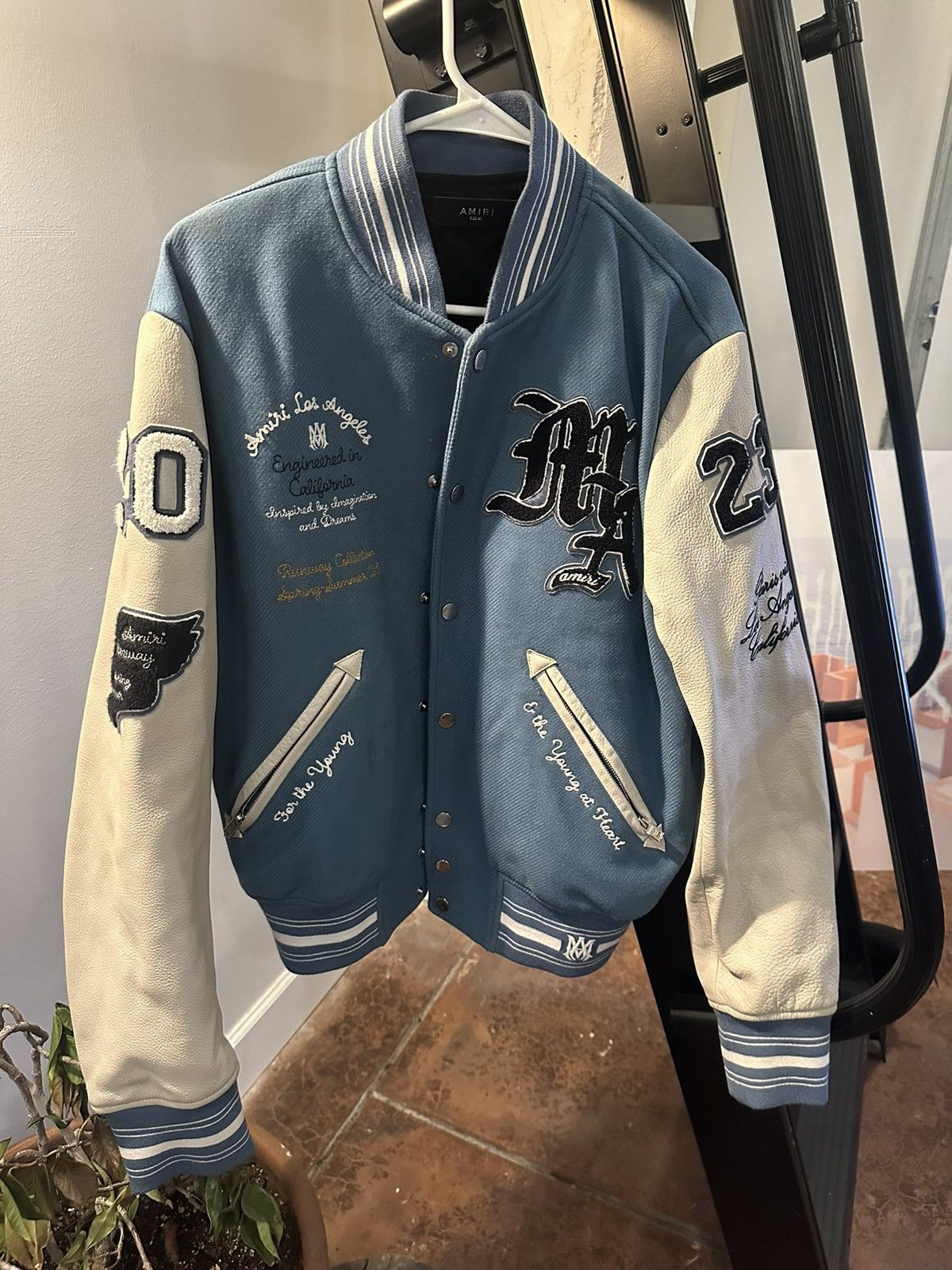 Amiri Blue Varsity Jacket Size US M / EU 48-50 / 2 - 3 Thumbnail