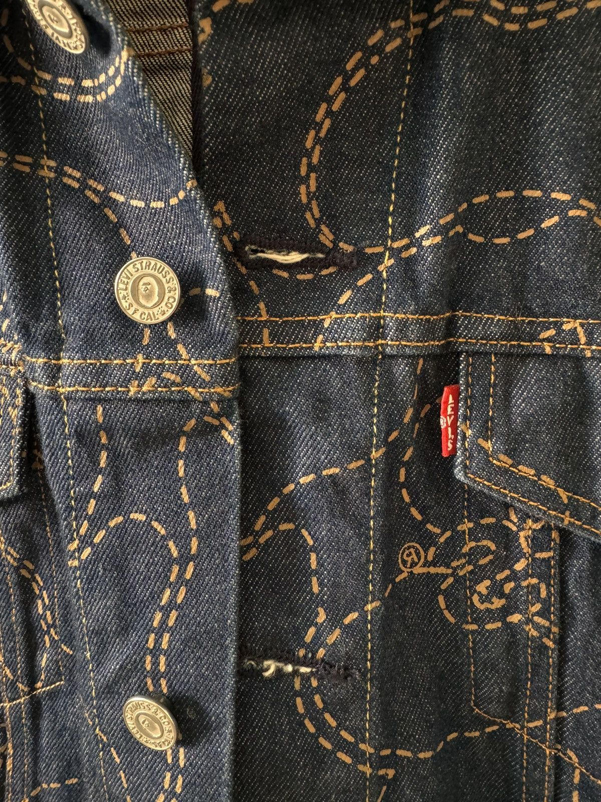 Bape × Levi's Bape x Levis Denim Jacket Size US M / EU 48-50 / 2 - 3 Thumbnail