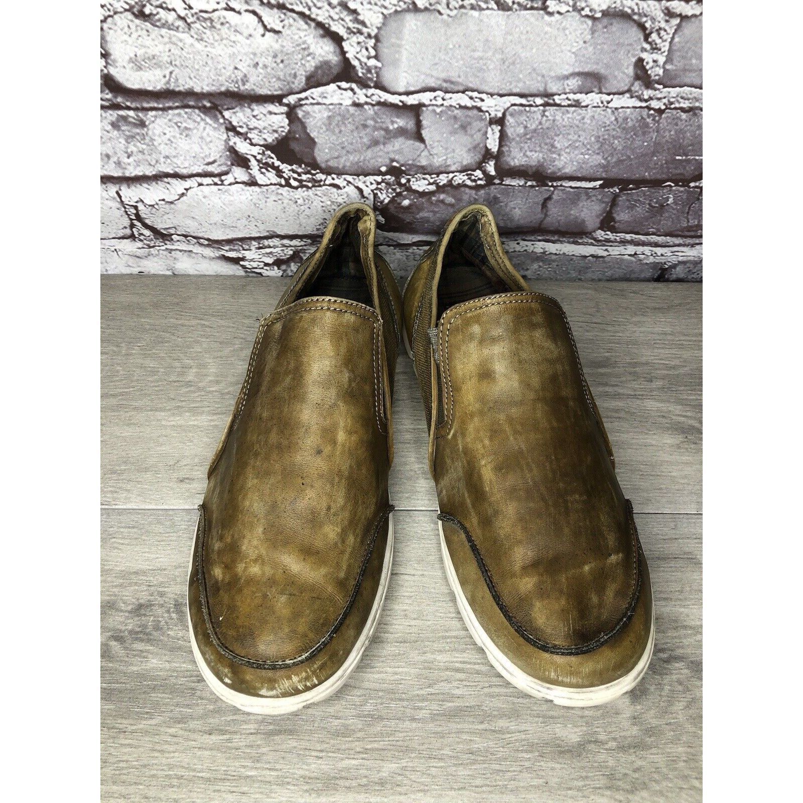 Bed Stu Bed Stu Coaster Brown Leather Slip On Loafers Casual Shoes M Size US 10 / EU 43 - 18 Thumbnail