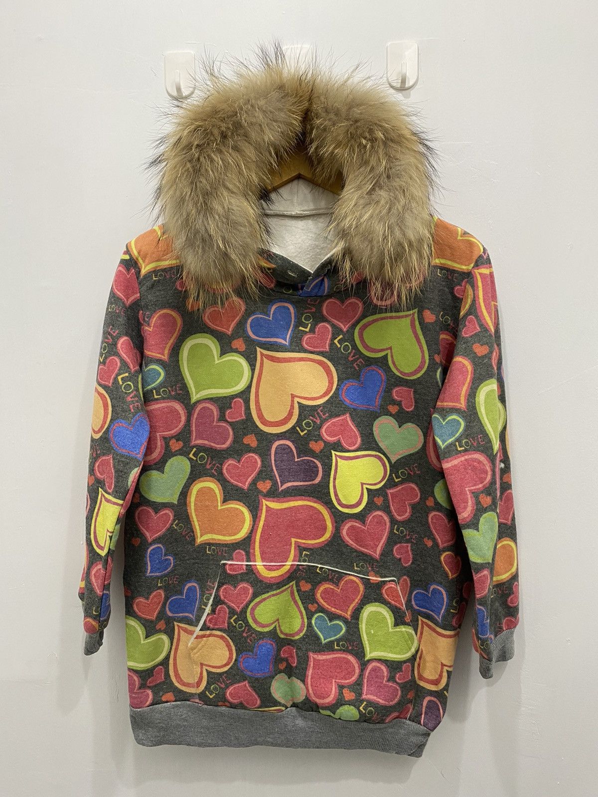 Vintage Japanese LoveBombingStory Hysteric Glamour Style Fur Hoodie Size XL / US 12-14 / IT 48-50 - 1 Thumbnail