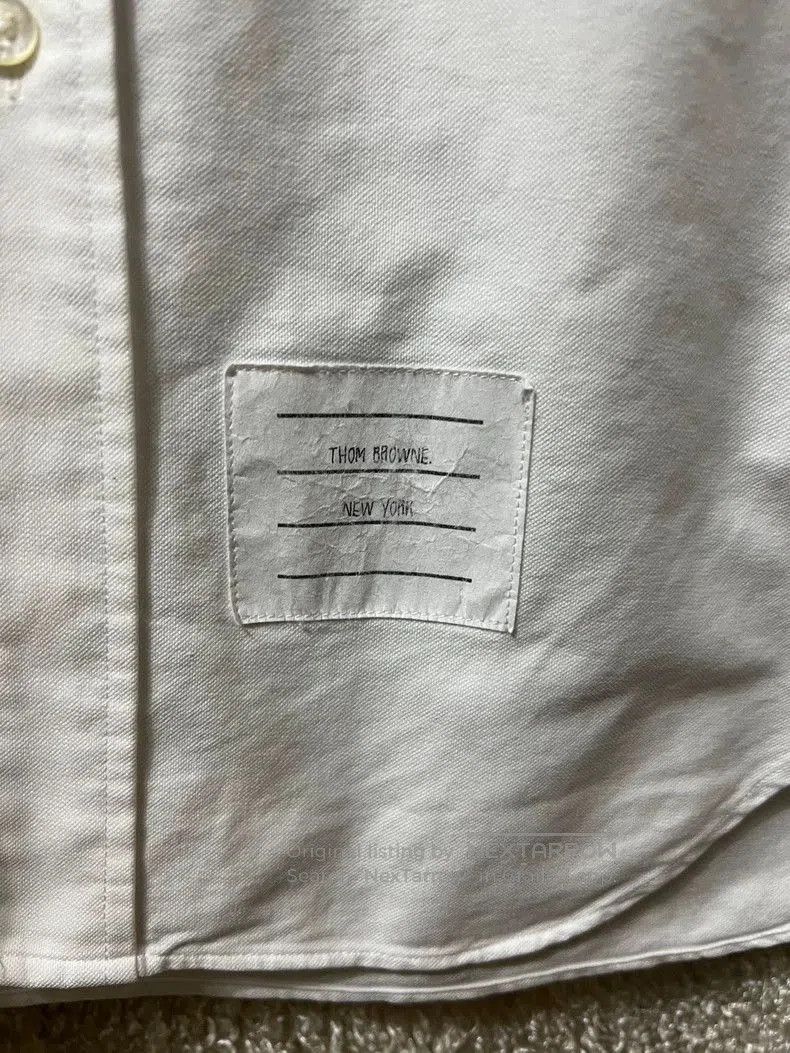 Thom Browne Thom Browne Men's White Casual Shirt. Size US M / EU 48-50 / 2 - 2 Thumbnail