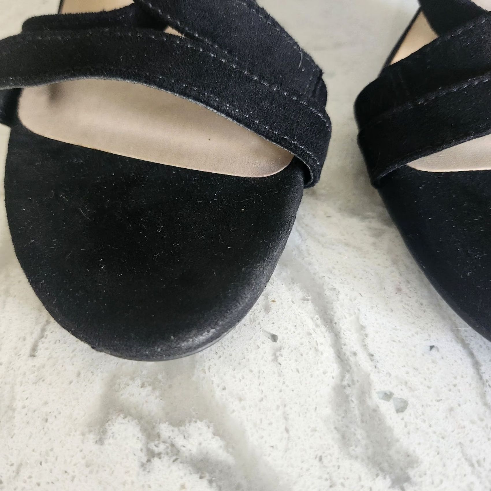 Parker VINTAGE Parker & Sky Women’s Black Strappy Heels Open Toe Ankle Strap Dressy Size 10 Size L / US 10 / IT 46 - 4 Thumbnail