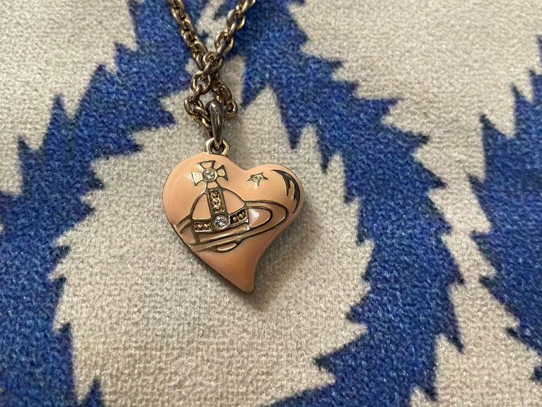 Vivienne Westwood Vivienne Westwood Mid-old pink love necklace Size ONE SIZE - 3 Thumbnail