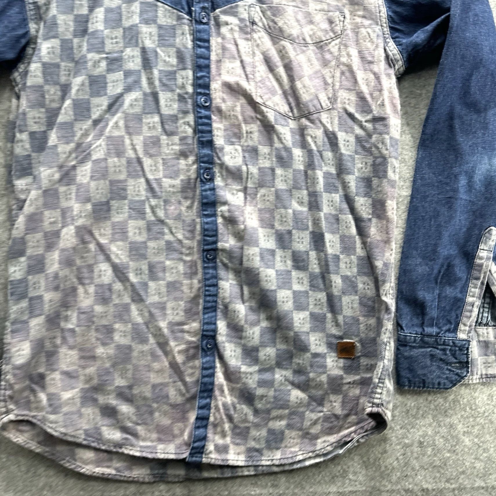 Vintage VINTAGE Campus Sutra Shirt Mens M 90s Denim Floral Button Up Blue 70s 90s Style Mens M Size US M / EU 48-50 / 2 - 5 Thumbnail