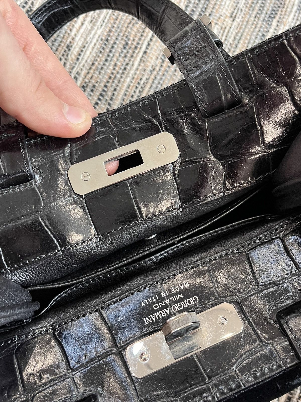 Emporio Armani Hype Giorgio Armani Gargonne bag luxury velour Y2K Size ONE SIZE - 22 Thumbnail