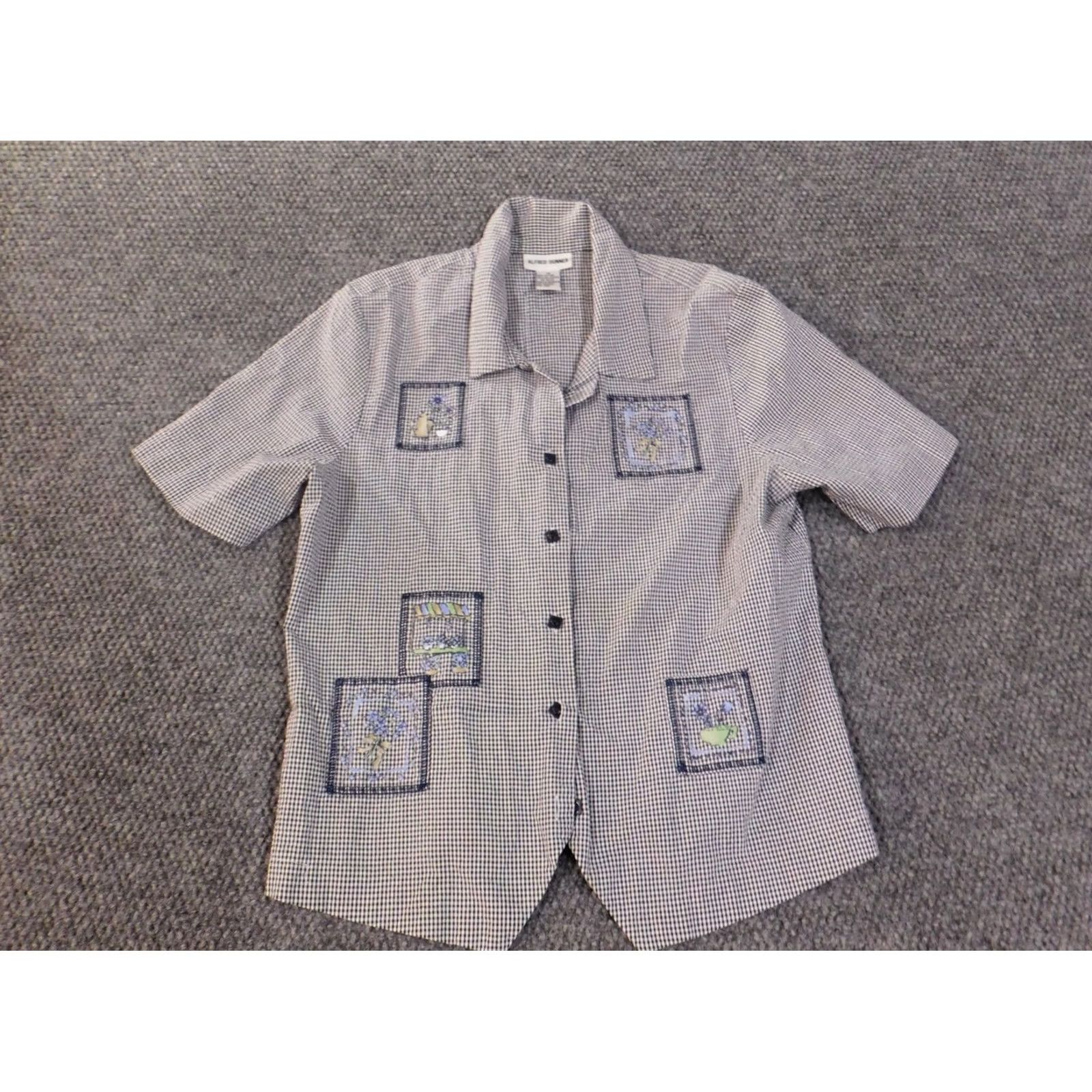 Vintage Alfred Dunner Button-Up Shirt Womens Size XL / US 12-14 / IT 48-50 - 2 Thumbnail