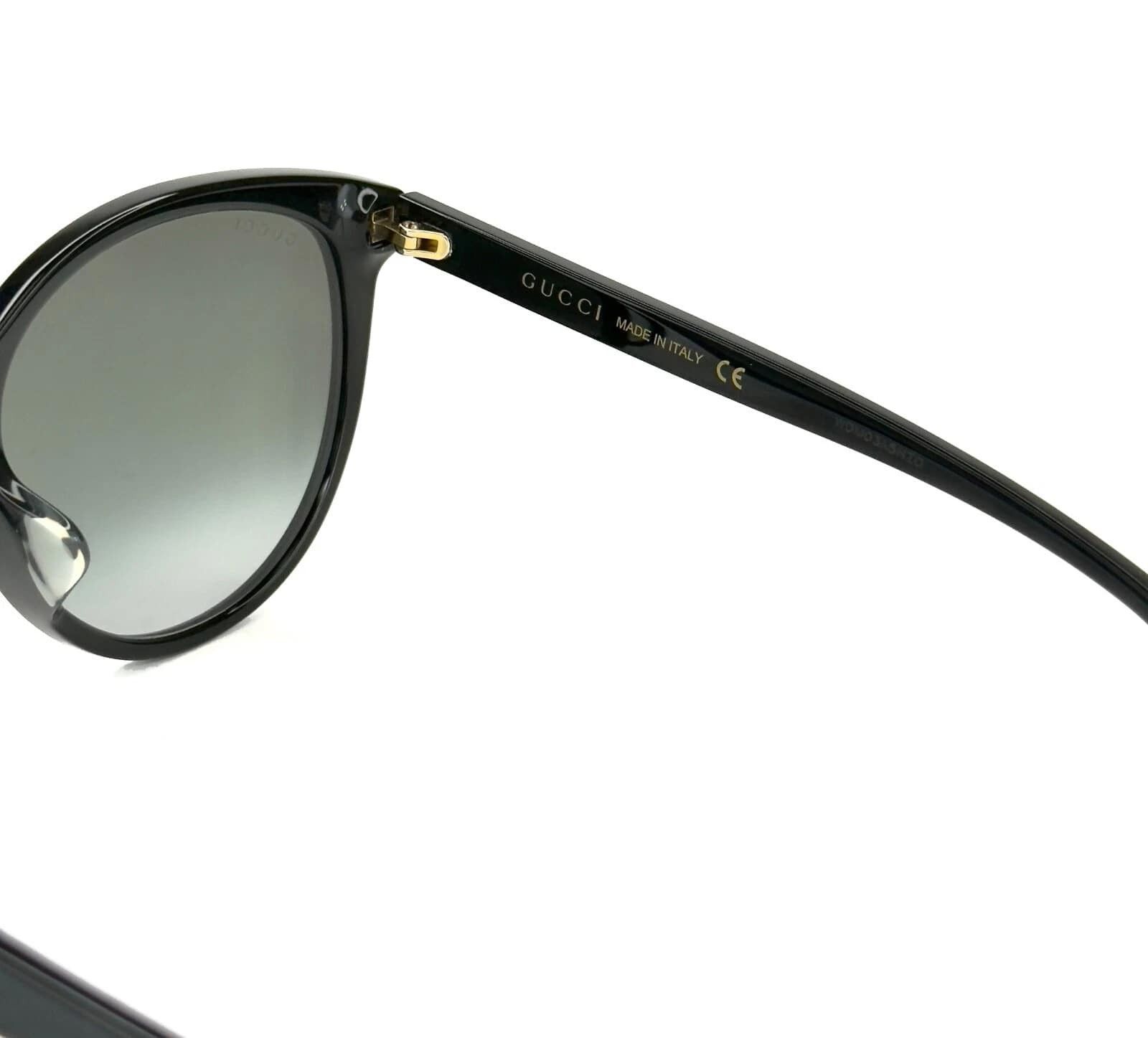 Gucci GUCCI 0729 GG0729S Black Crystal Logo Sunglasses 001 Size ONE SIZE - 8 Thumbnail