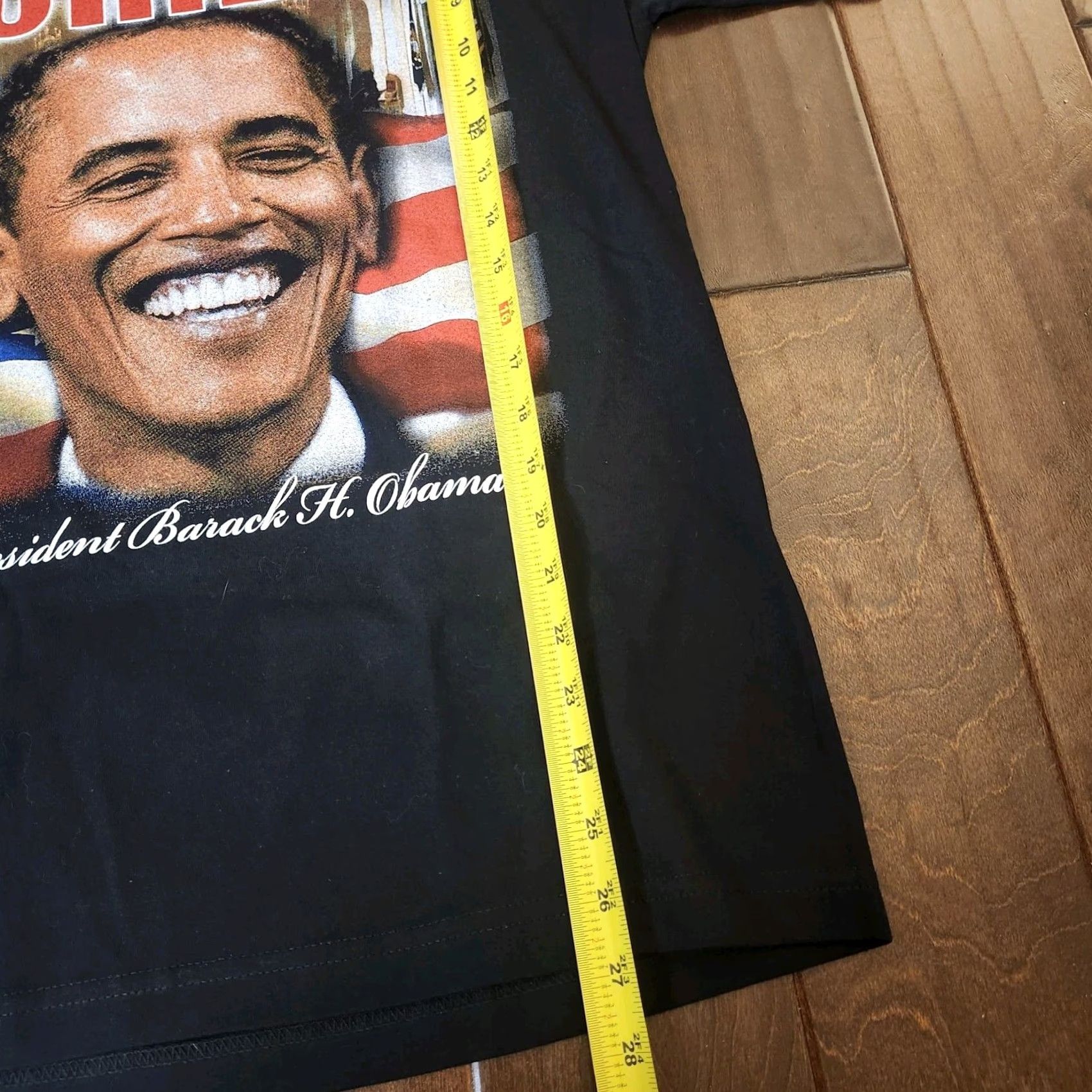 Vintage Barack Obama T Shirt Adult M Black USA President Graphic Print Crew Neck Short Sleeve Patriotic 44th Size US M / EU 48-50 / 2 - 7 Thumbnail