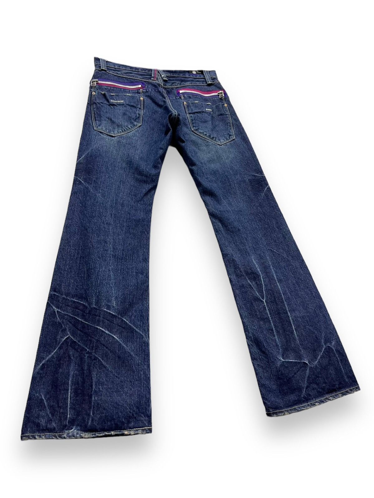 Japan Blue 🇯🇵MADE IN NIPPON! BLAST Whiskers Modern Vintage Punk Flare Size US 30 / EU 46 - 6 Thumbnail