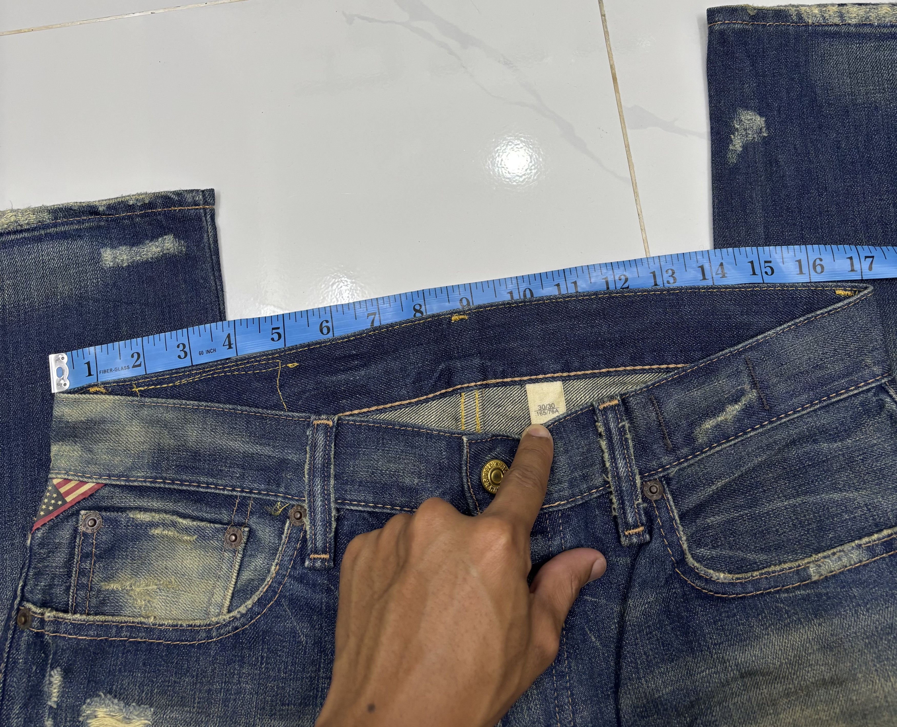 Denim & Supply Ralph Lauren 🔥DENIM & SUPPY RALPH LAUREN PATCHWORK DISTRESS DENIM JEANS Size US 34 / EU 50 - 14 Thumbnail