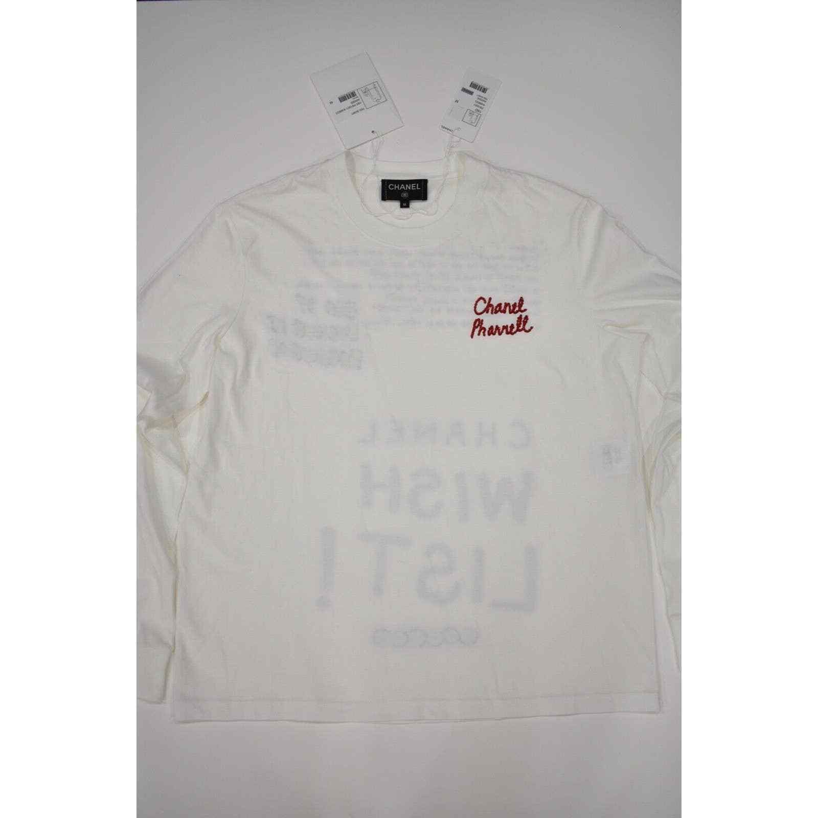 Chanel Chanel X Pharrell Collection Long Sleeve Graffiti Tee Shirt Size M / US 6-8 / IT 42-44 - 6 Thumbnail