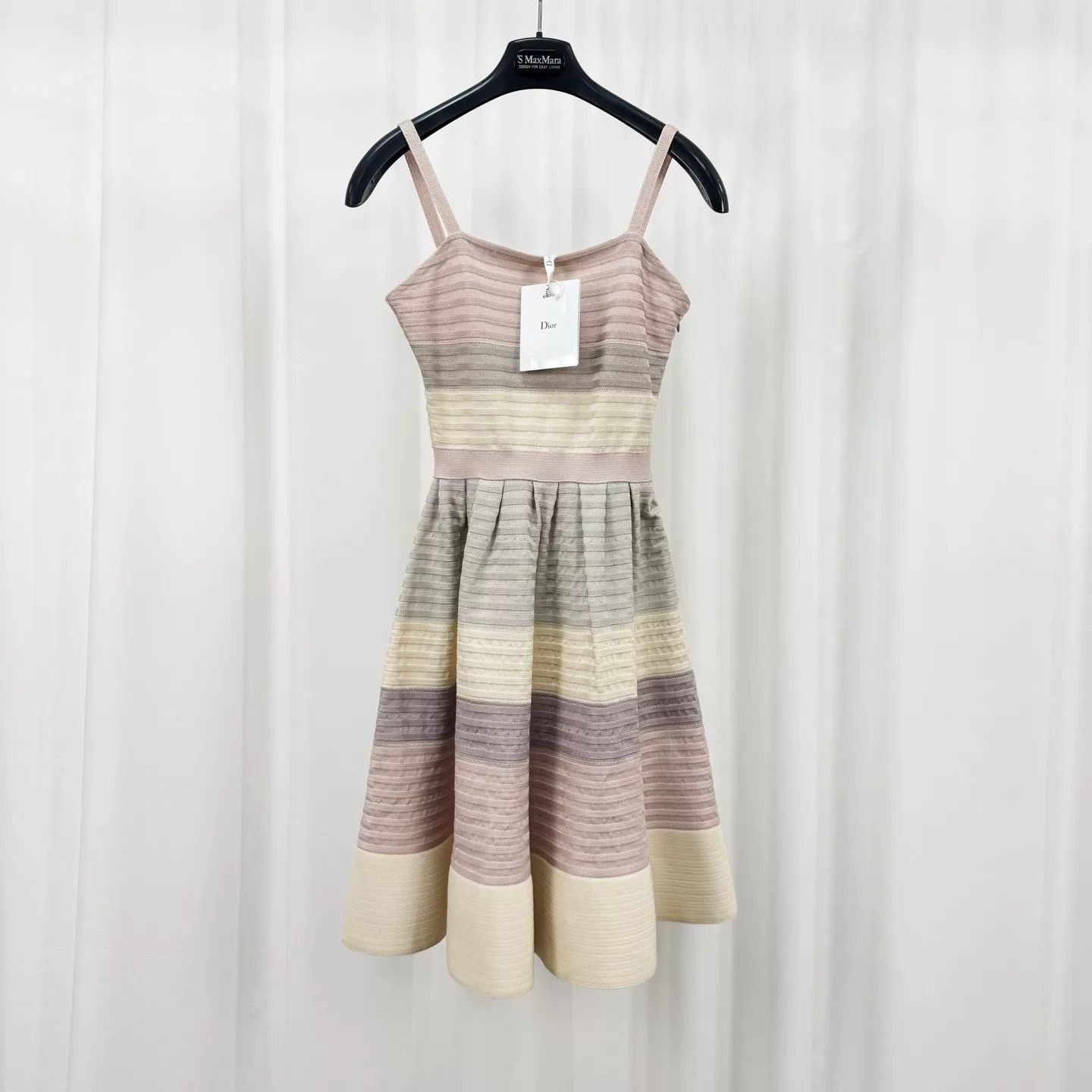 Dior striped color-blocked dress by Dior Size US S / EU 44-46 / 1 - 1 Thumbnail