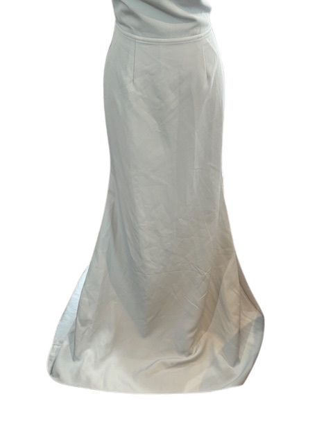 Mac Duggal One Shoulder Jersey Mermaid Gown in Powder Blue Size M / US 6-8 / IT 42-44 - 3 Thumbnail