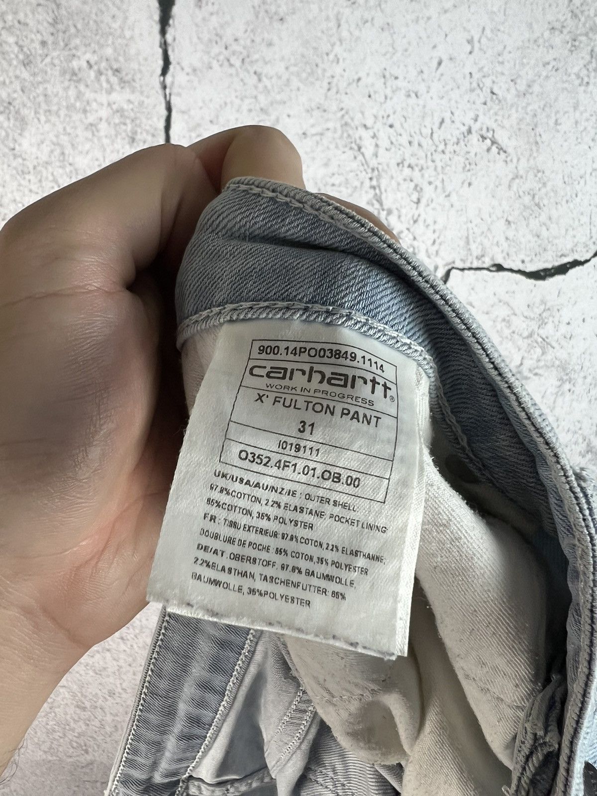 Carhartt Vintage Carhartt x Fulton pant Light Blue Work Denim Jeans Size US 31 - 4 Thumbnail