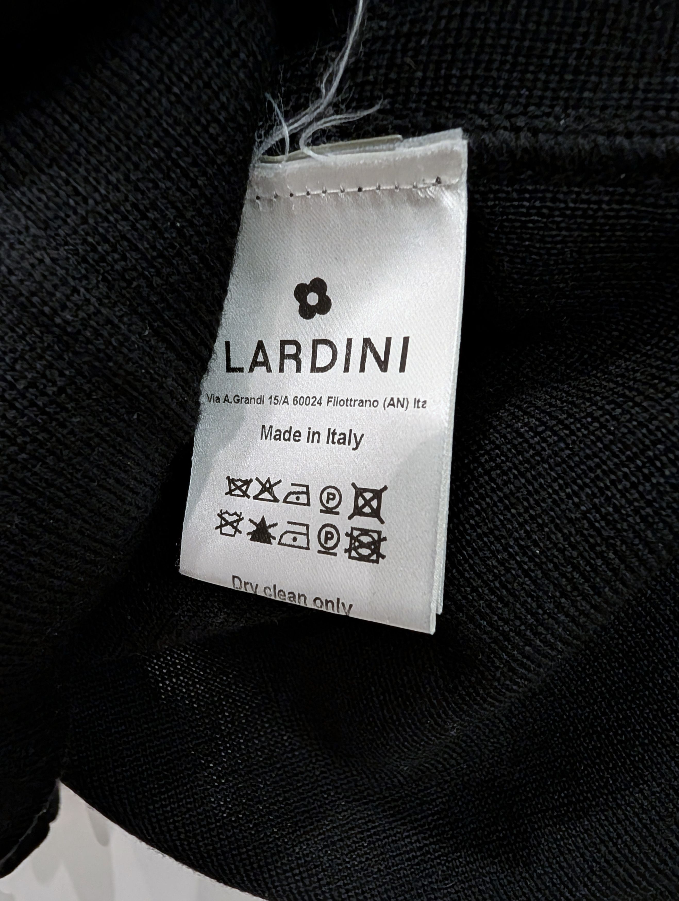 Lardini Virgin wool knit shirt-jacket / cardigan, fits L Size US XL / EU 56 / 4 - 4 Thumbnail