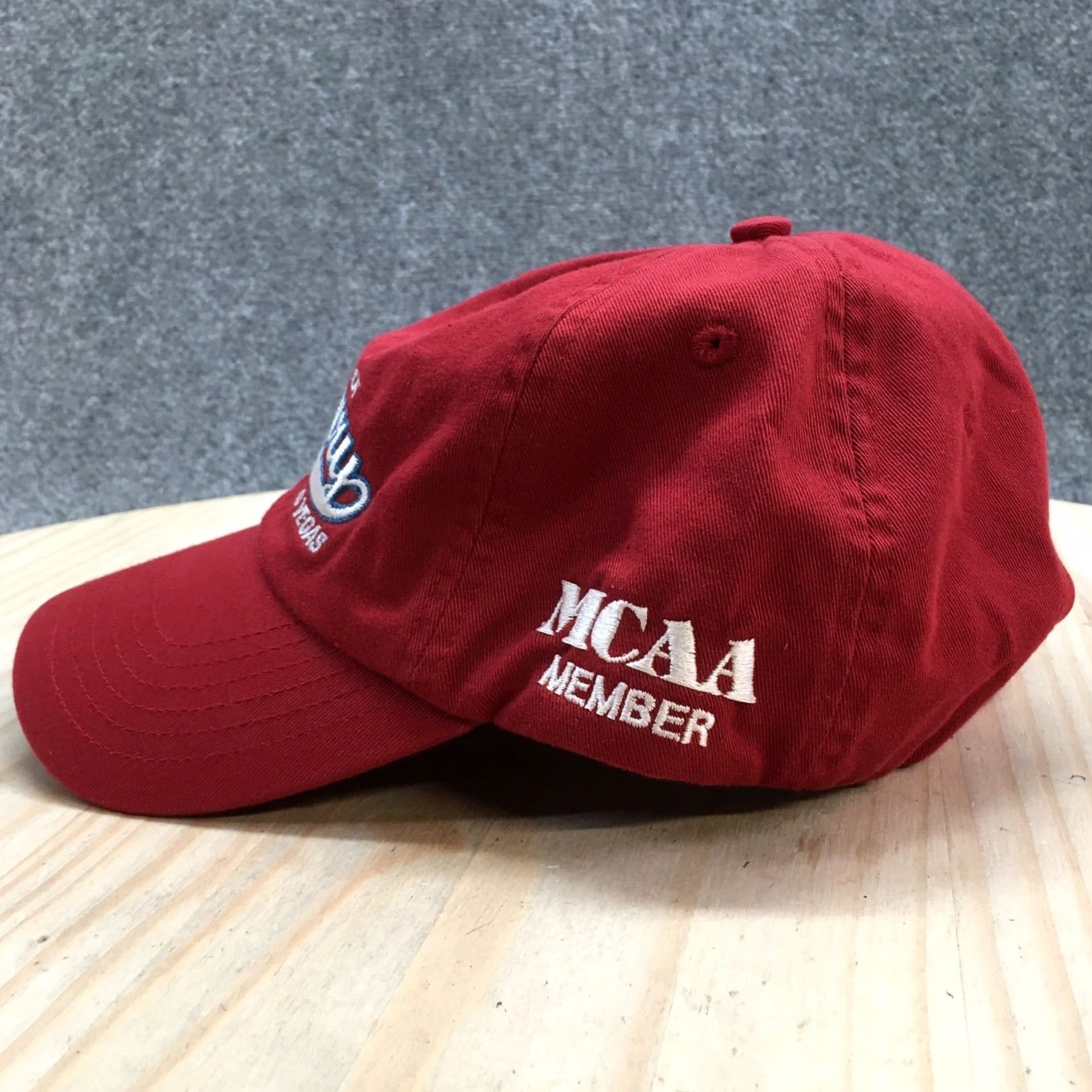 Vintage World of Masonry 08 Baseball Cap Hat Mens One Size Red Adjustable Embroidered Size ONE SIZE - 4 Thumbnail