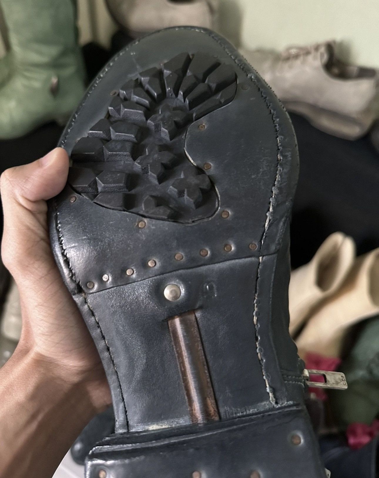 Carol Christian Poell Prosthetic Spur Biter Crimp Front Boots AM/2757SP Size US 9.5 / EU 42-43 - 6 Thumbnail