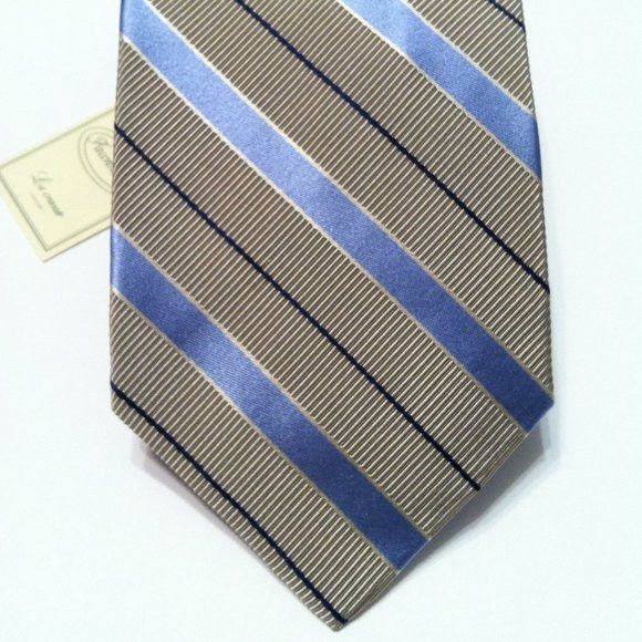 Faconnable FACONNABLE MENS NEW SILK TIE WIDTH: 4" MADE IN FRANCE Size ONE SIZE - 1 Thumbnail