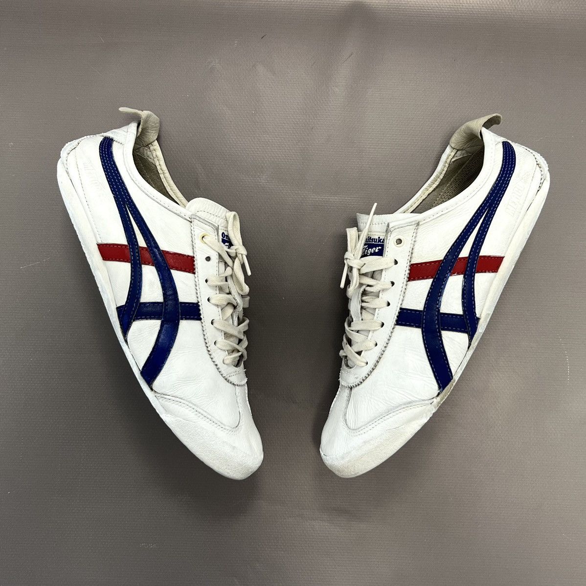 Asics × Japanese Brand × Vintage Asics Tiger Onitsuka Mexico 66 White Leather Sneakers Sz 8 Size US 8 / EU 41 - 2 Thumbnail