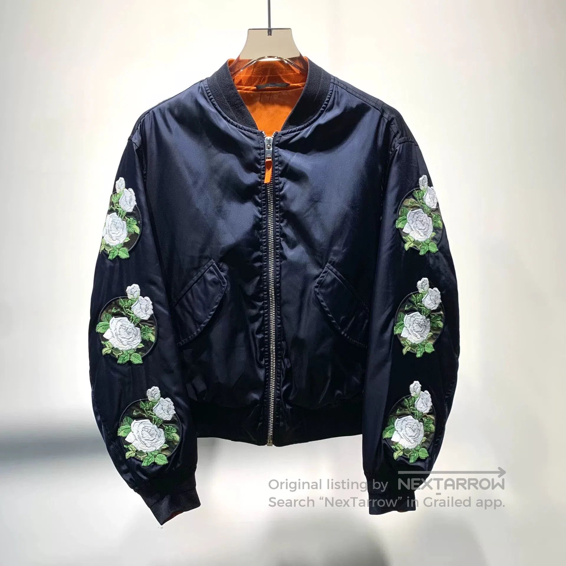Dior Dior Camellia Embroidered Bomber Jacket. Size US L / EU 52-54 / 3 - 1 Thumbnail