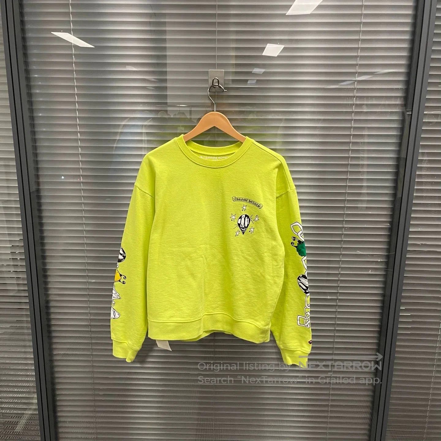 Chrome Hearts Green Graphic Long Sleeve Sweatshirt Size M. Size US M / EU 48-50 / 2 - 1 Thumbnail