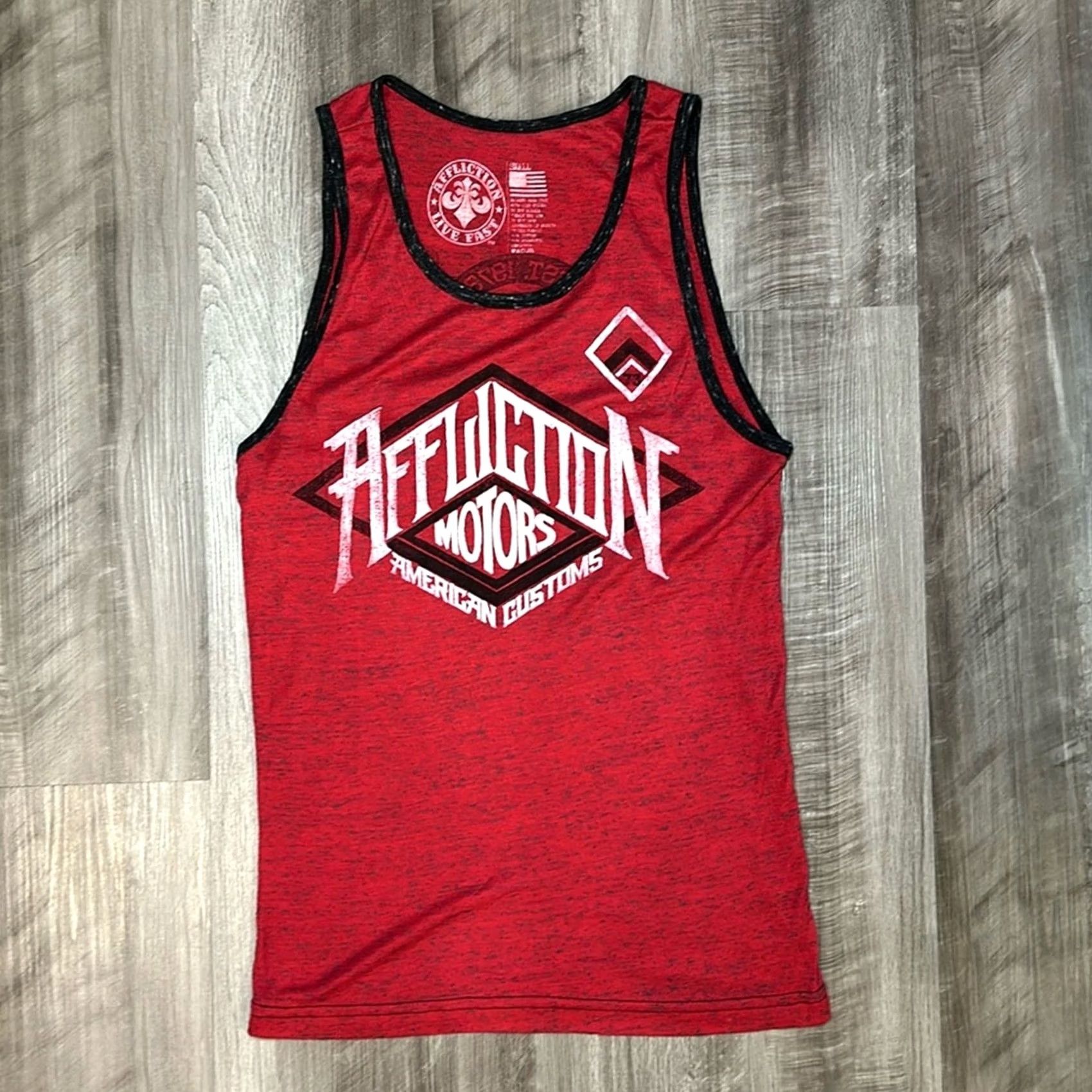 Affliction AFFLICTION Tank (NWOT) Red T-Shirt S Men Small Tank - Tank? Size US S / EU 44-46 / 1 - 2 Thumbnail