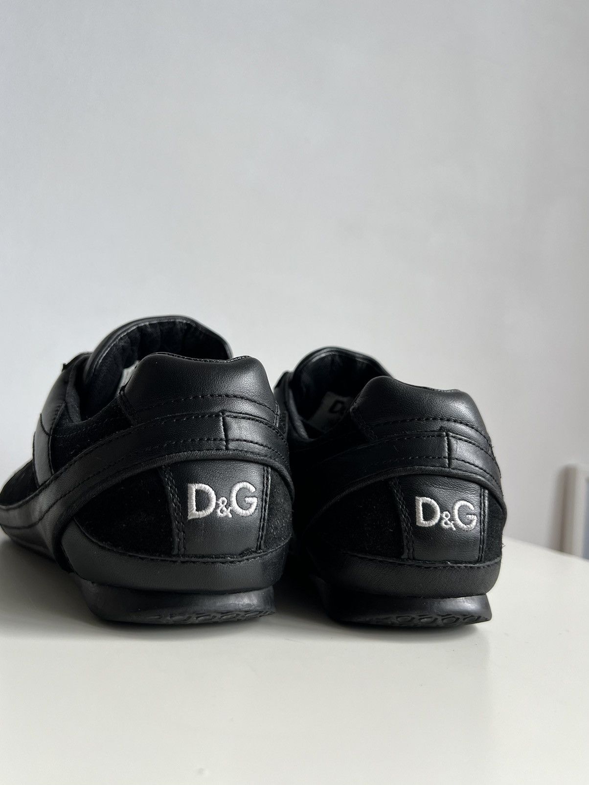 Dolce & Gabbana 🔥 Vintage 00s Dolce&Gabbana Spider Low-top Leather Sneakers Size US 7.5 / EU 40-41 - 9 Thumbnail