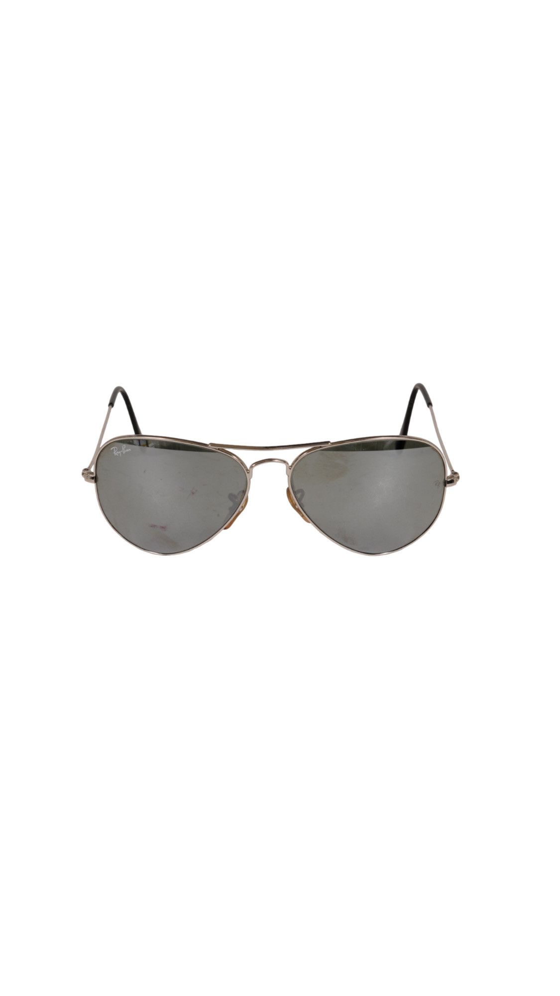 RayBan Aviator Sunglasses Large Metal Gray Black Shades Size ONE SIZE - 12 Thumbnail