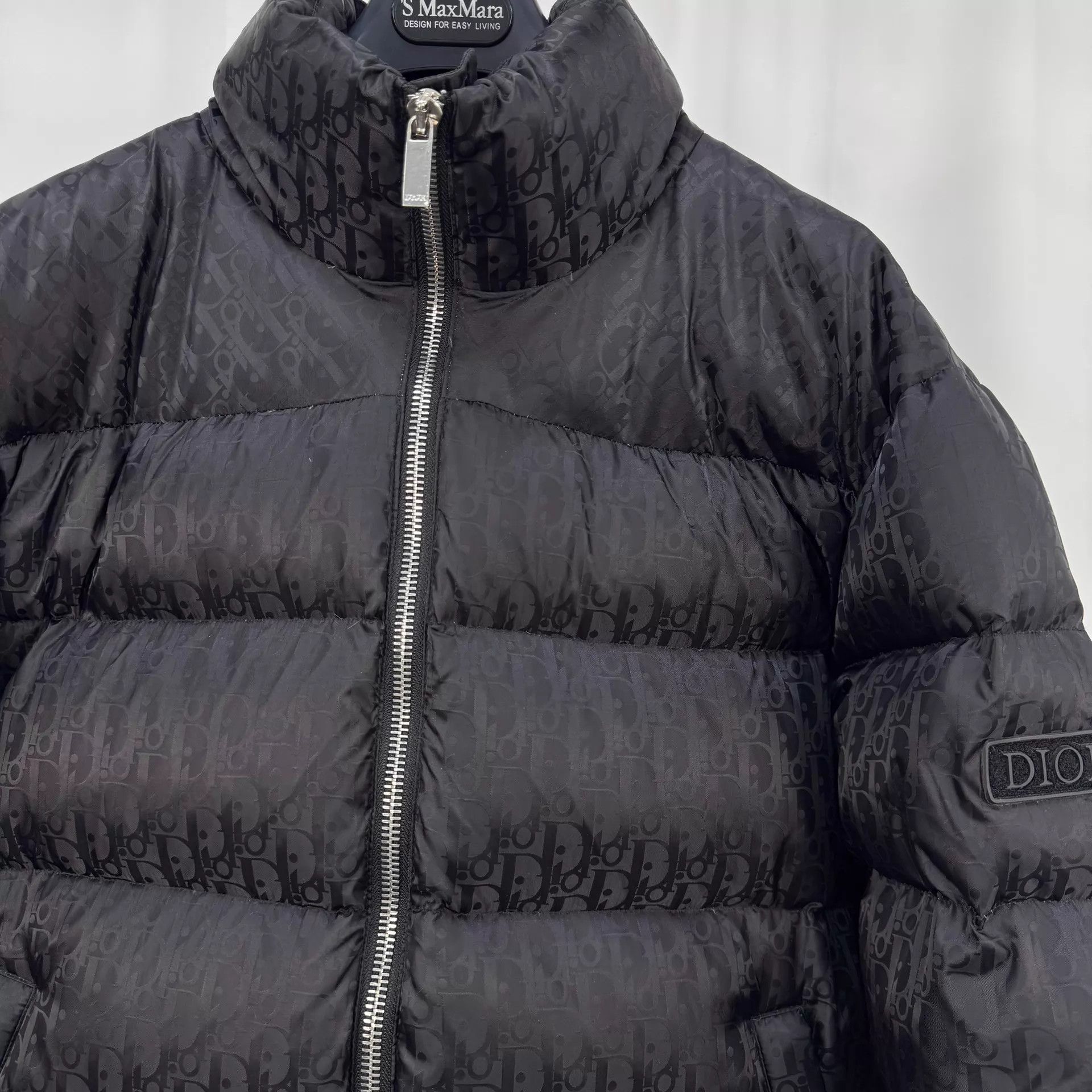 Dior Dior black Oblique allover down coat EU54 99 new Size US L / EU 52-54 / 3 - 3 Thumbnail