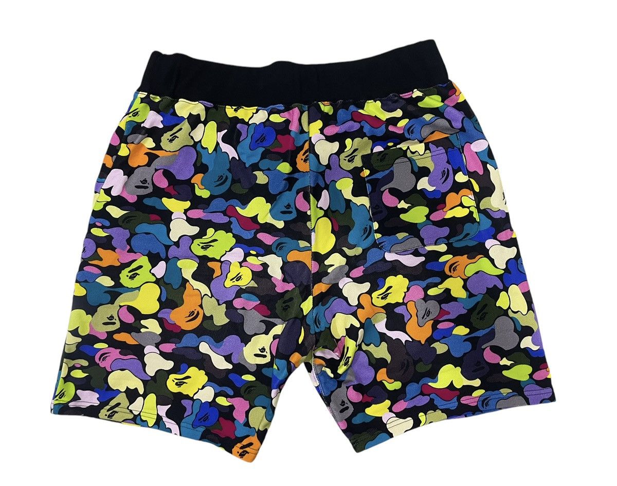 Bape Multi Camo NYC Logo Sweat Shorts Size US 37 - 2 Thumbnail