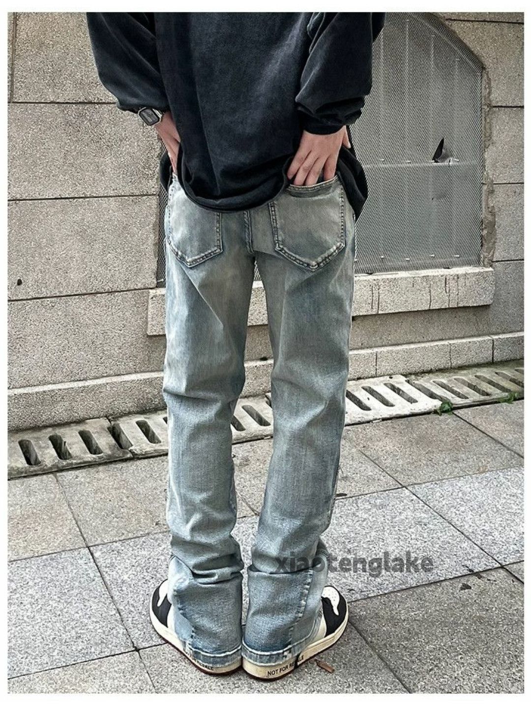 Jean × Vintage washed faded cleanfit yuppie bootcut carpenter jeans Size US 34 / EU 50 - 5 Thumbnail
