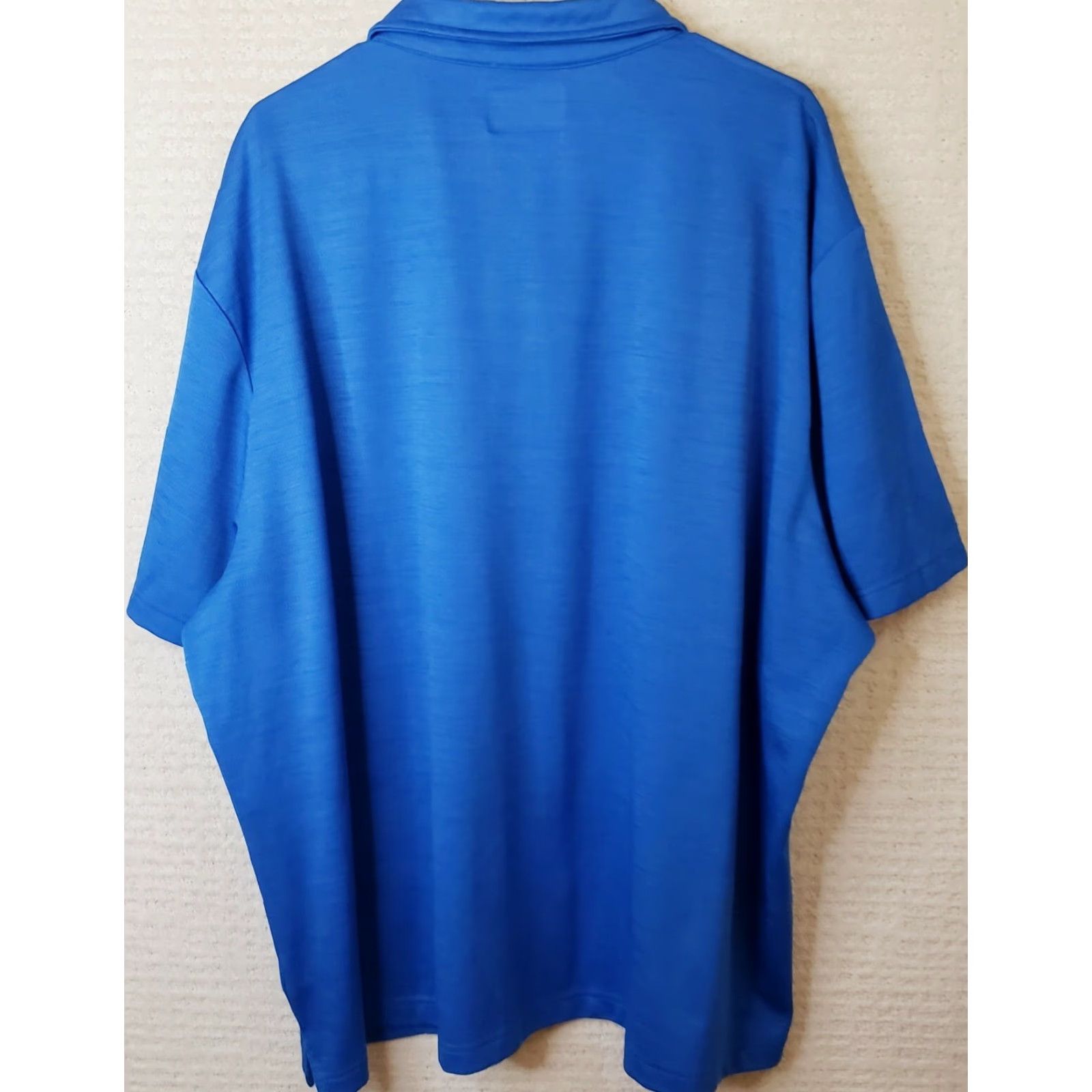 Vintage Ocean & Coast Polo Shirt Men's 3XL Blue Short Sleeve Collared Button Front Fish Logo Pattern Heathered Regular Fit Shirt Size US XXL / EU 58 / 5 - 7 Thumbnail
