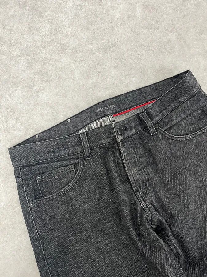 Prada AW2008 Prada Grey Denim Straight Jeans Size US 34 / EU 50 - 6 Thumbnail