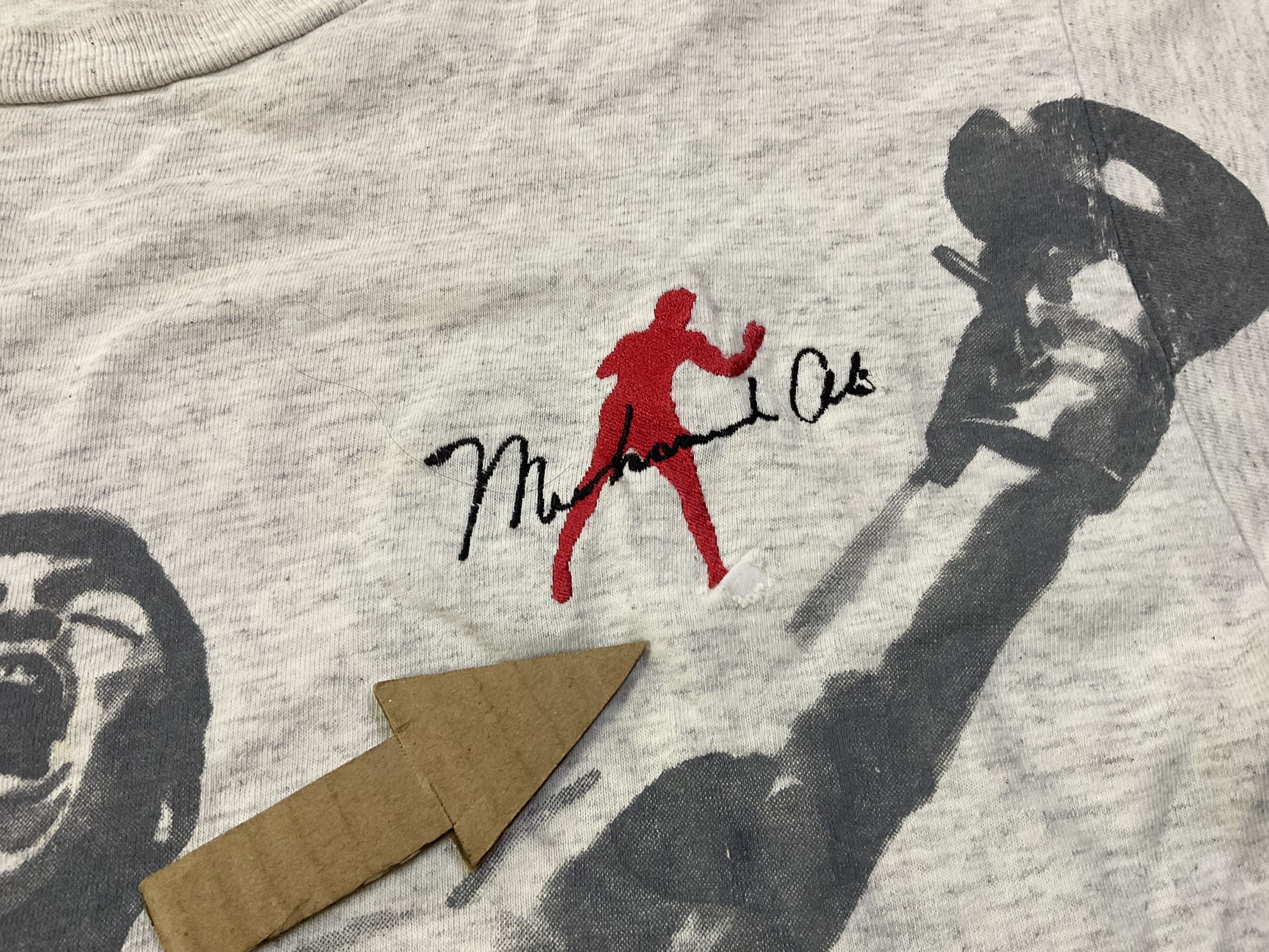 Nutmeg Vintage 90s Muhammad Ali Boxing T-Shirt by Nutmeg Mills Size US L / EU 52-54 / 3 - 6 Thumbnail