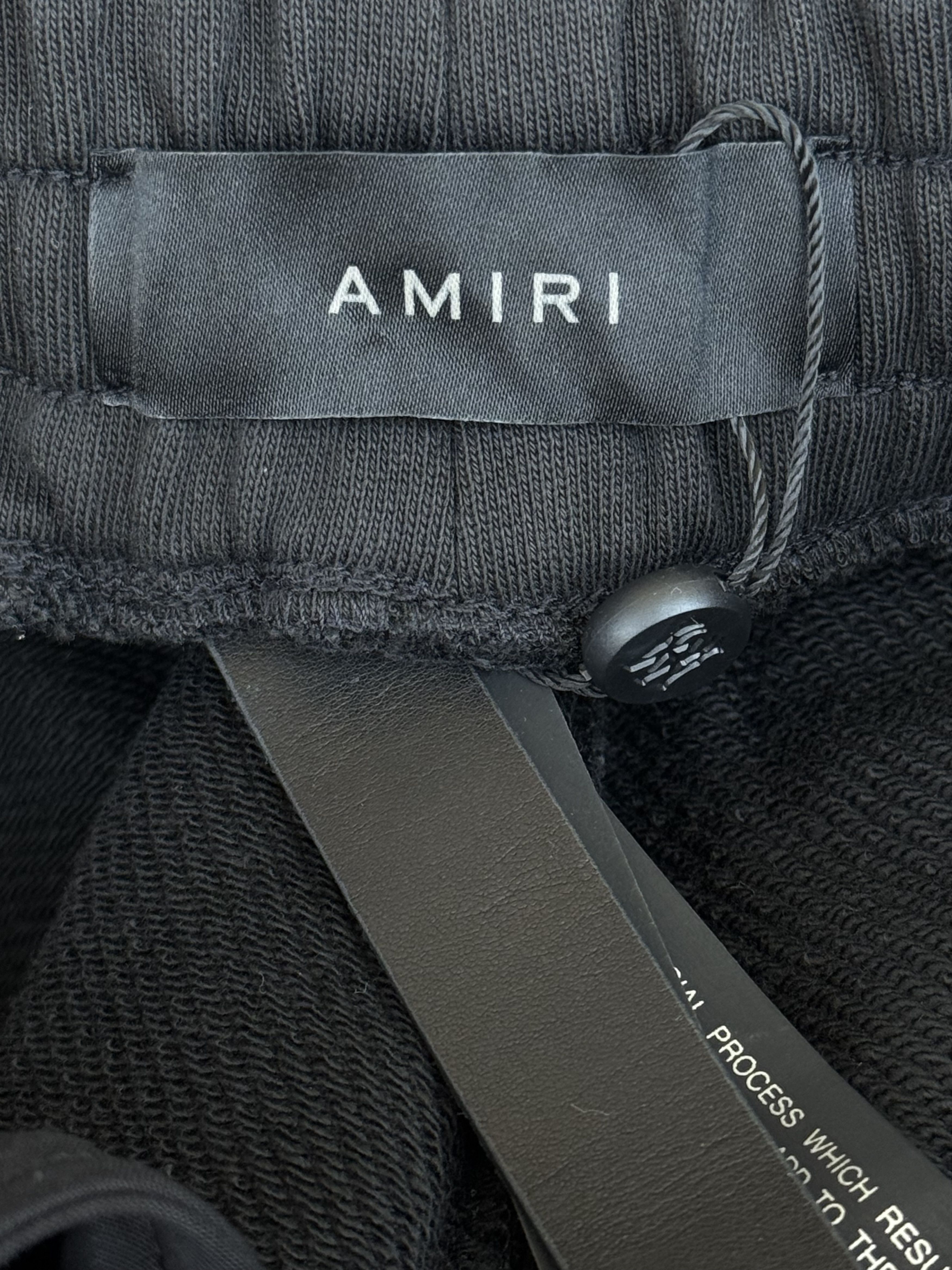 Amiri Amiri Black & White Baroque Logo Sweatpants Size US 32 / EU 48 - 3 Thumbnail